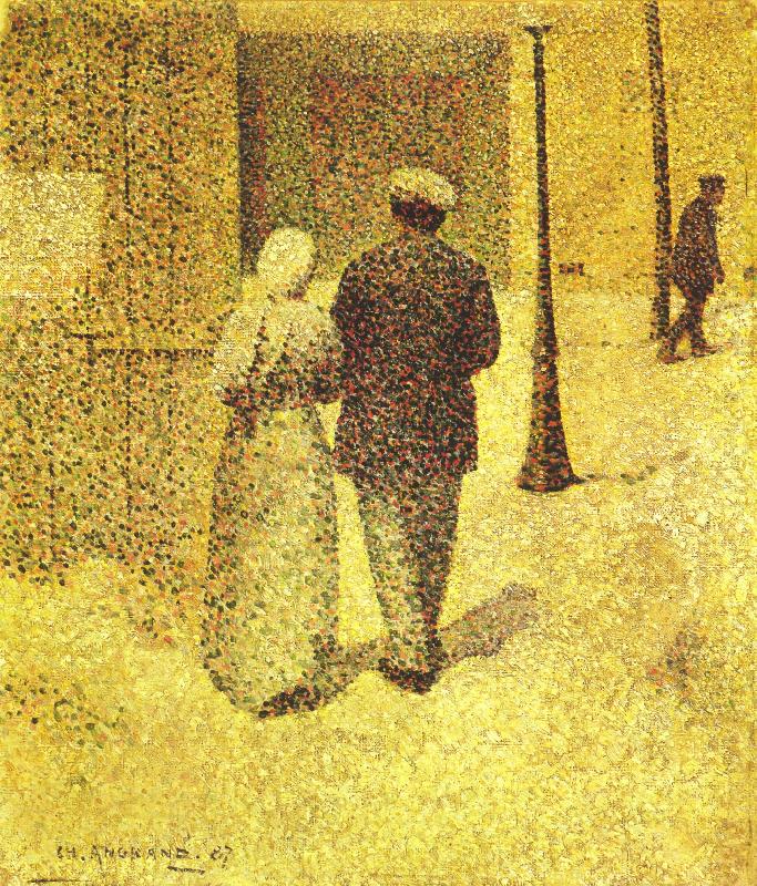 Man and Woman on the Street, Charles Angrand